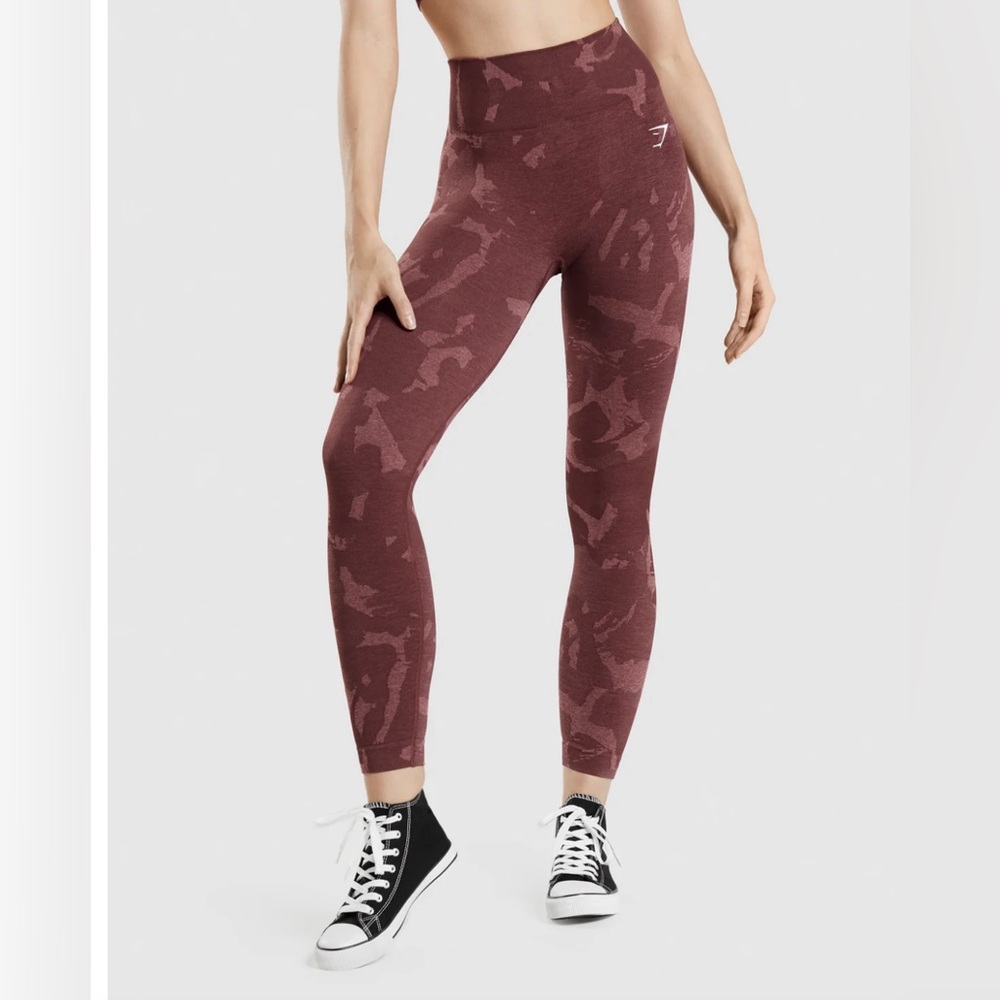 GYMSHARK ADAPT CAMO SEAMLESS LEGGINGS - NEW